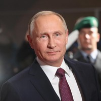 Presiden Rusia Vladimir Putin. Di usianya yang 63 tahun, Putin masih memiliki tubuh atletis dan kekar. Ia juga difavoritkan para wanita karena sorot mata yang meneduhkan. Foto: Getty Images