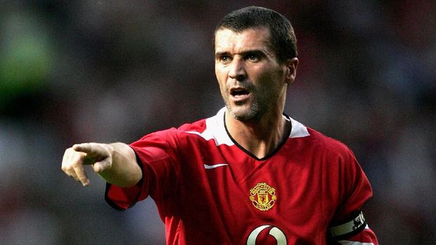 MANCHESTER, ENGLAND - AUGUST 9:  Roy Keane of Manchester United during the Champions League third qualifying round, first leg match between Manchester United and Debreceni VSC at Old Trafford on August 9, 2005 in Manchester, England.  (Photo by Clive Brunskill/Getty Images)