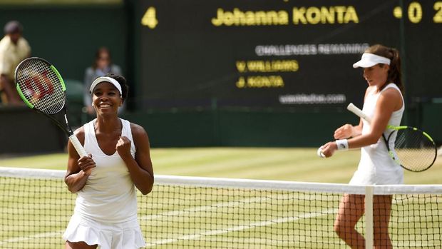 Venus Williams mengalahkan Johanna Konta