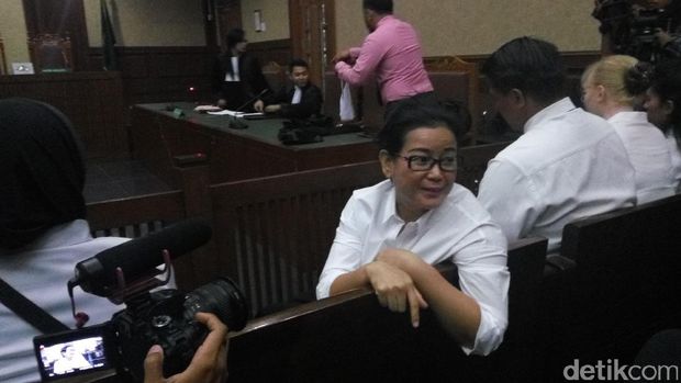  Miryam S Haryani menjalani sidang perdana di Pengadilan Tipikor, Kamis (13/7/2017)