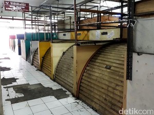 Melongok Blok G Pasar Tanah Abang yang Sepi Ditinggal Pedagang