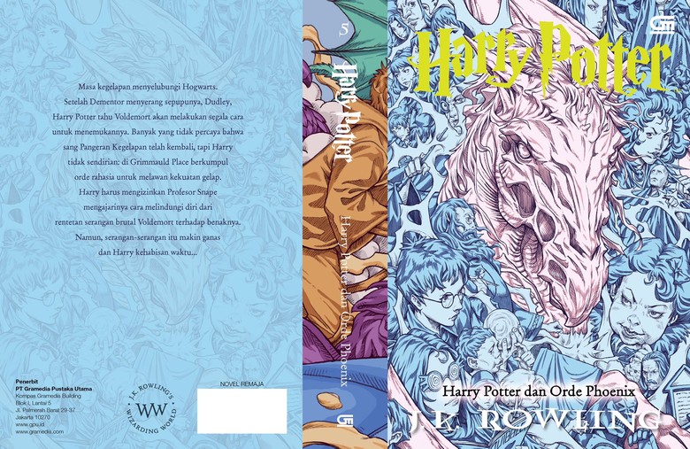 Ini Bocoran Sampul Buku Harry Potter ke-5 Versi Ilustrator Indonesia