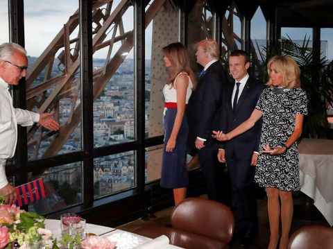 Donald Trump Puji Tubuh Langsing Istri Presiden Prancis: Badan Kamu Bagus