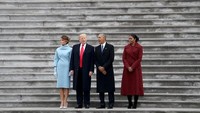 Obama saat menghadiri pelantikan Trump menjadi presiden AS.