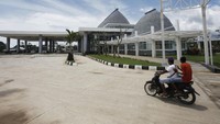 PLBN Motaain berada di Kabupaten Belu, NTT. PLBN Indonesia-Timor Leste ini mulai dibangun pada 2015 di atas lahan 8,03 hektar dan menelan biaya Rp 82 miliar. Grandyos Zafna/detikcom.