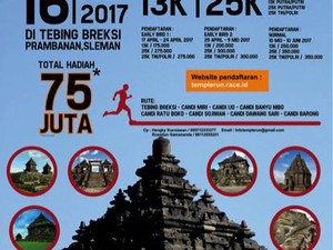 Pelari Mancanegara Ramaikan Sleman Temple Run 2017