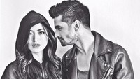 Jessica Iskandar dan Vishal tampak melakoni pemotretan. Foto: dok Instagram