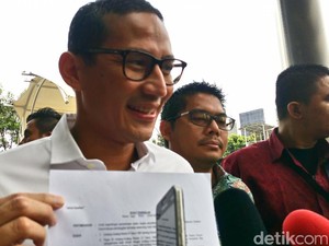 Diperiksa KPK, Sandiaga: Pertemuan dengan Nazaruddin Itu Fitnah
