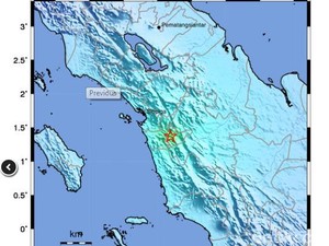 Gempa 5,5 SR di Padang Sidempuan Sumut, Warga Panik Ke Luar Rumah