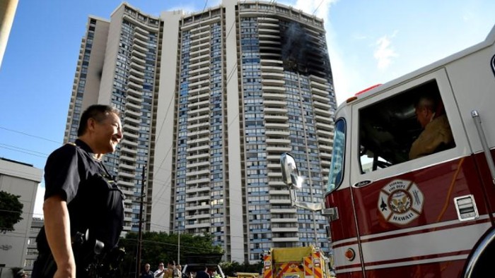 Kondominium Terbakar di Honolulu Hawaii, 3 Orang Tewas