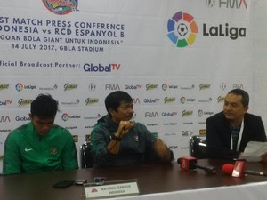 Timnas U-19 Ditekuk Espanyol, Indra Sjafri Tetap Puas