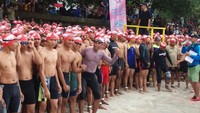 Peserta lomba Aquathlon (renang dan lari) mencapai 517 orang yang terdiri dari 413 Orang TNI/Polri, 17 orang Atlit Nasional, 82 orang masyarakat sipil dan 5 orang dari Warga Negara Asing.