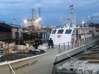 Kapal Wanderlust yang mengangkut sabu 1 ton.