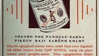 Menggunakan bahasa Sunda dengan ejaan lama iklan susu Cap Nona keluaran Nestle ini pun hanya dimengerti oleh orang Sunda. Seperti Susu Manis disebut sebagai Susu Amis.