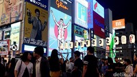 Dotonbori sendiri menjadi salah satu destinasi wisata paling populer di Osaka (Ari Saputra/detikTravel)