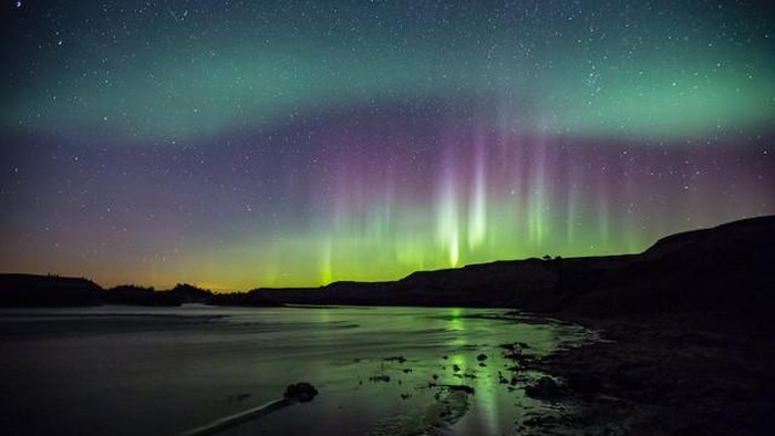 fotografi cahaya aurora