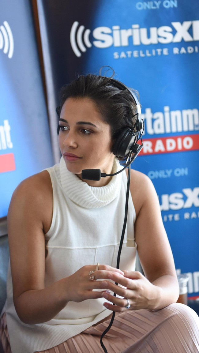 Naomi Scott attends SiriusXMs Entertainment Weekly Radio Channel Broadcasts From Comic-Con 2016 at Hard Rock Hotel San Diego on July 22, 2016 in San Diego, California.  (Photo by Vivien Killilea/Getty Images for SiriusXM)