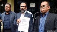 Axel Matthew Thomas dikeroyok oleh oknum polisi yang berjumlah empat orang. Pool/Noel/detikFoto.