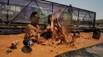 Foto: Serunya Lomba Lari Lumpur di Shanghai, China