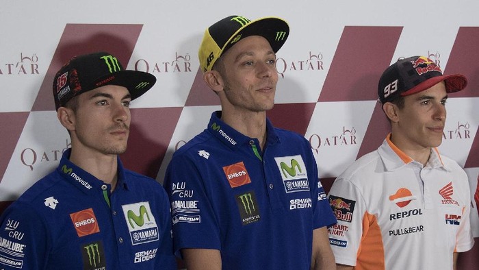 Vinales dan Rossi Jadi Rival Utama Marquez Saat Ini