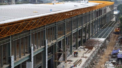 Foto Terkini Stasiun KA Bandara Sudirman Baru