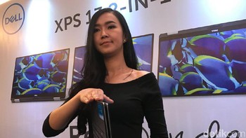 Ketipisan bazel bagian atas, kiri dan kanannya hanya 5,2 mm.  Dell turut melindungi layarnya ini dengan Gorilla Glass NBT. (Foto: detikINET/Adi Fida Rahman)