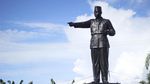Foto: Tiang Pancang yang Ditancapkan Sukarno di Palangka Raya