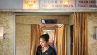 Interior yang terlihat lawas di salah satu armada Air Koryo