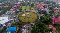 Suasana Bundaran Besar Palangka Raya. (Dok. 20detik)