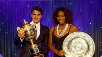 Riger Federer kembali menjadi juara Wimbledon pada 2009. Serena Williams menjadi ratunya. Julian Finney/Getty Images