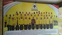 Foto Jokowi terpasang di Kantor DPP Golkar.  (Foto: Hary Lukita Wardani/detikcom)