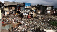 Potret kemiskinan di kampung Pendongkelan, Jakarta. Agung Pambudhy/detikcom.