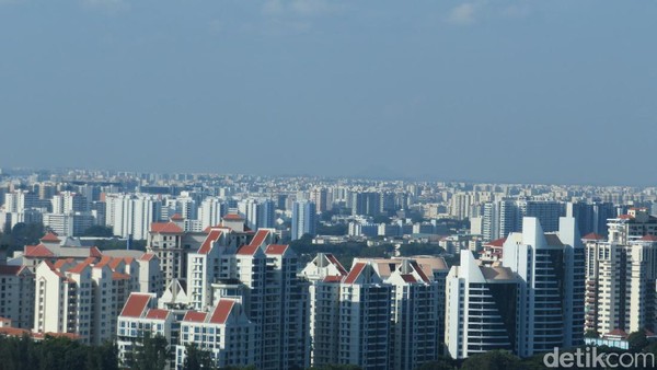 Foto: Pemandangan Singapura dari Atas Bianglala Raksasa