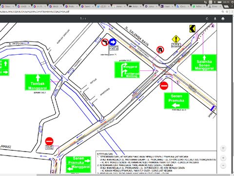 screenshot rekayasa arus lalin di kawasan Matraman-Salemba