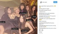 Dalam kolom komentar para netizen pun mengomentari kasus penangkapan Pretty yang menghebohkan itu. Dok. Instagram/erlyn_suzan