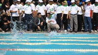 Menpora Imam menambahkan pihaknya sejauh ini sudah memayungi sekian banyak program unggulan olahraga di tahun 2017, ada Gala Desa, Gowes Pesona Nusantara dan Liga Sepakbola Pelajar. Pool/dok. Kemenpora.