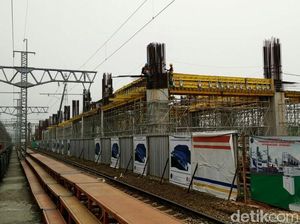 Proyek Stasiun Kereta Bandara di Manggarai Terus Dikebut