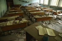 Ruang kelas yag ditinggalkan begitu saja