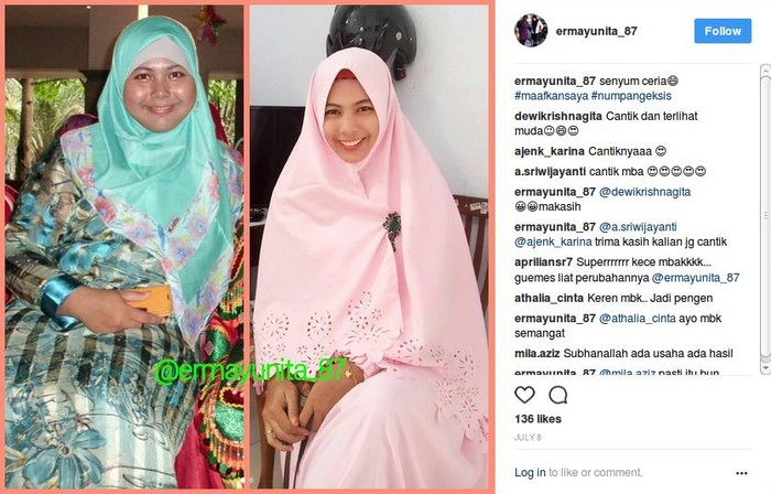Begini Pola Makan Erma Yunita Hingga Sukses Turun Berat Badan 46 Kg