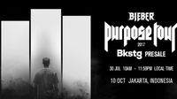 Poster Konser Justin Bieber yang beredar.