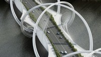 San Shan Bridge yang menghubungkan pusat kota Beijing dengan kota Zhangjiakou di Provinsi Hebei. (Isitimewa).