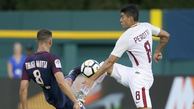 Aksi-Aksi dalam Duel Roma vs PSG