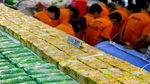 Polisi Rilis Barang Bukti Sabu 1 Ton Asal Taiwan