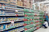 Produk susu di Transmart Carrefour