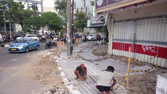 Semester I 2017, Kota Surabaya Bangun Pedestrian Sepanjang 5,2 Km