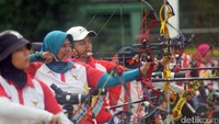 Awalnya, skuat pelatnas panahan mendapatkan lokasi latihan pengganti di Olympic Center, Cibubur.  (Tomi for detikSport)