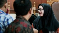Jalani sidang putusan perkara pengadaan alat kesehatan (alkes) di Pengadilan Tipikor, Jakarta, Kamis (20/7/2017).