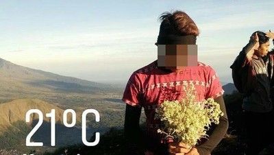 Foto: Jangan Ditiru! Kelakuan Pendaki Ndeso Petik Edelweiss Rinjani