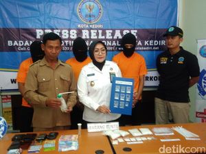 BNN Kota Kediri Berhasil Bekuk Tiga Pengedar Sabu