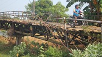 Jembatan Bungpes perbatasan Demak-Jepara, Jawa Tengah.    